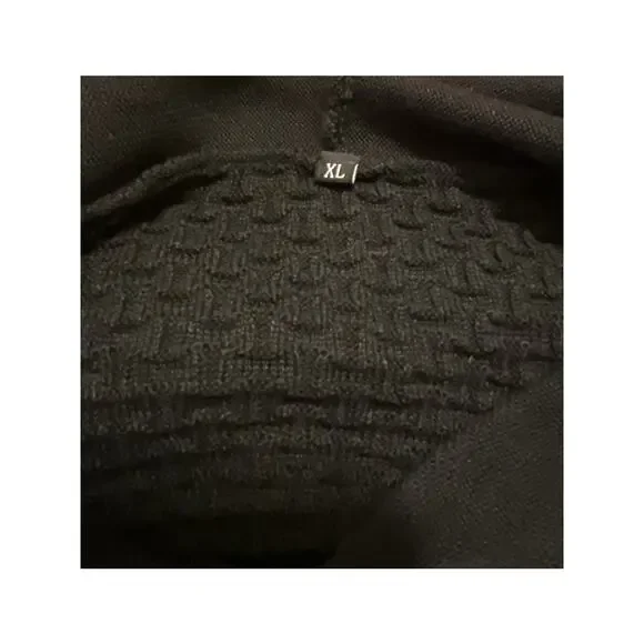 Men’s American Flag Hoodie Pullover Sweater Black NWOT Size XL - Picture 5 of 8